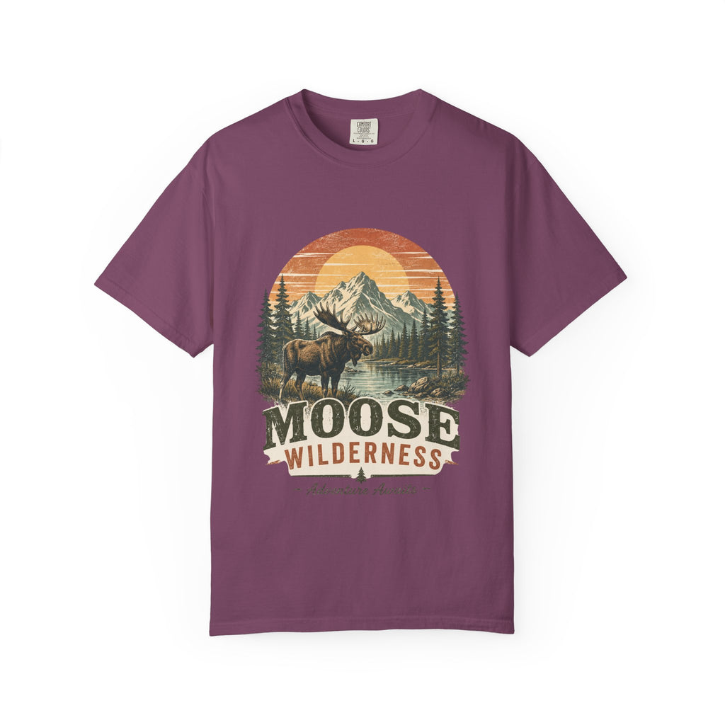 Moose Wilderness T-Shirt — Vintage Mountain Outdoor Adventure Tee