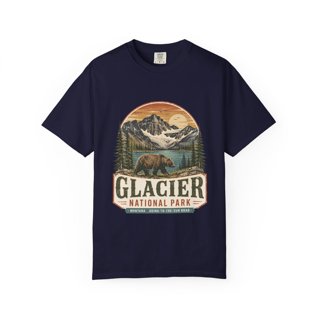 Glacier National Park Vintage Bear T-Shirt