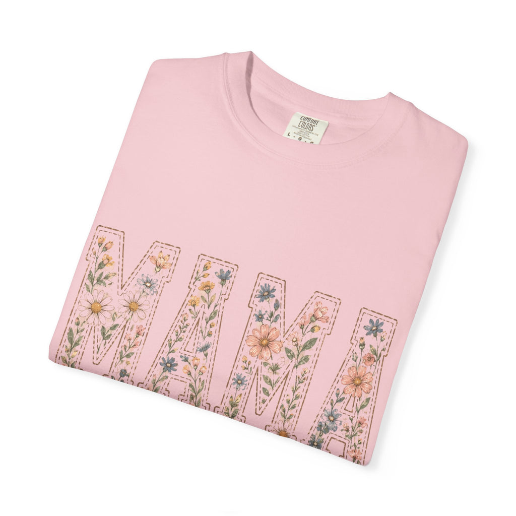 Mama Floral T‑Shirt – 'Wildly Loved' Bow Design, Mother's Day Gift