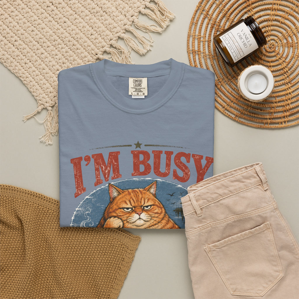 I'm Busy Doing Nothing Professionally Cat T-Shirt