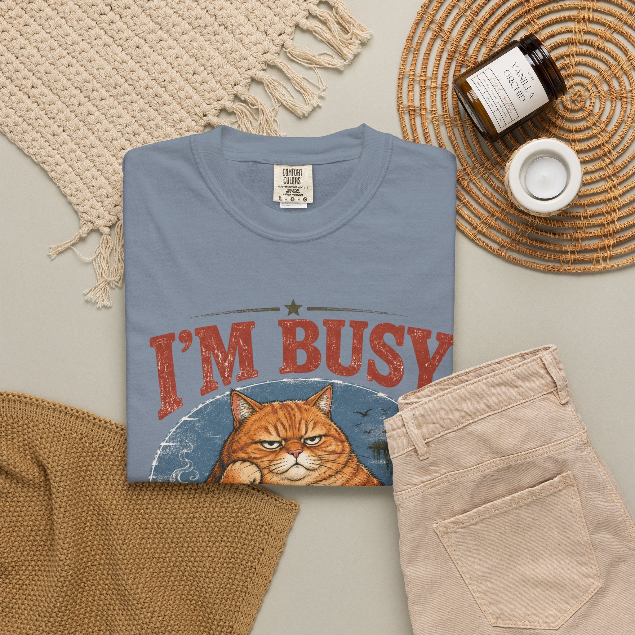 I'm Busy Doing Nothing Professionally Cat T-Shirt