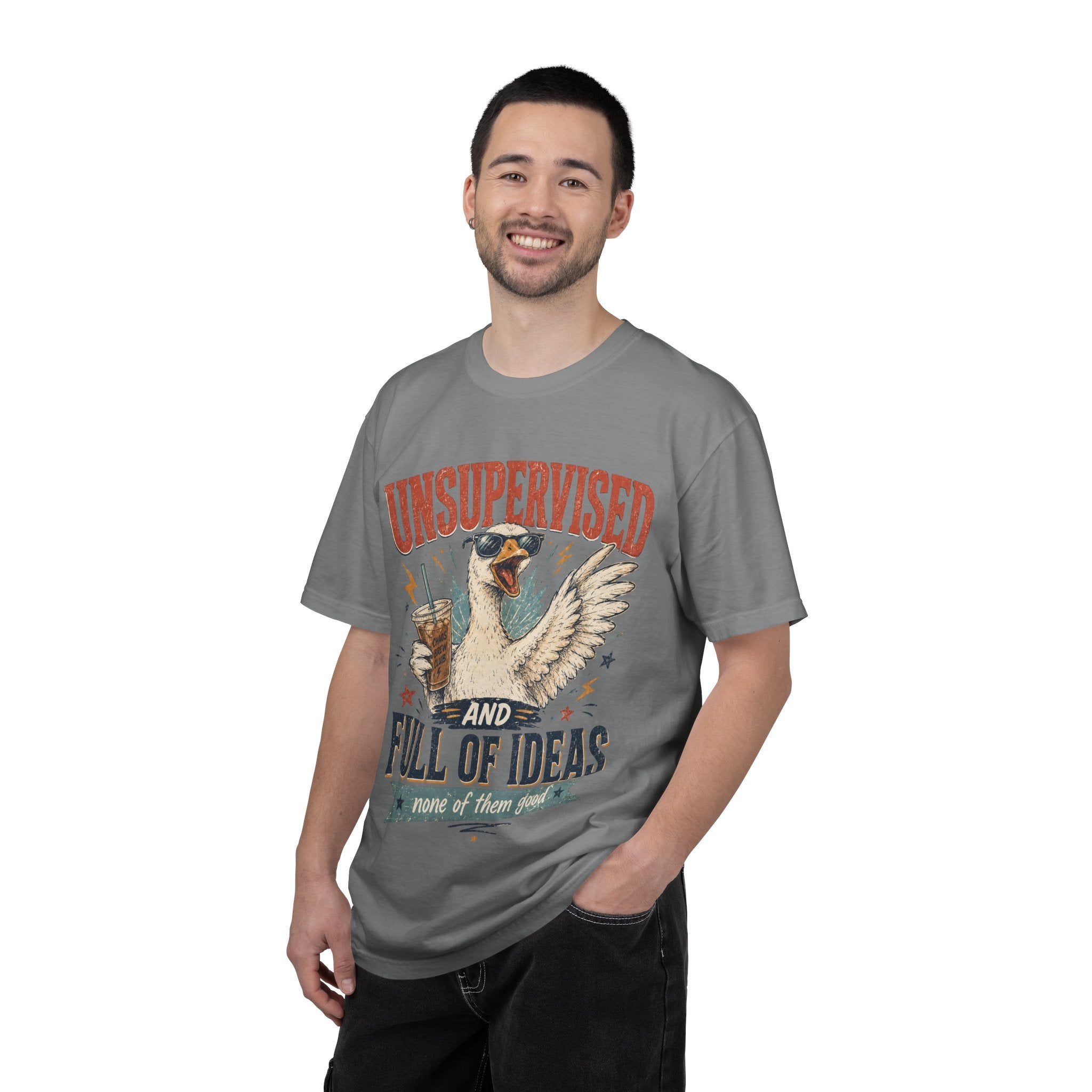 Unsupervised & Full of Ideas Duck Graphic T-Shirt