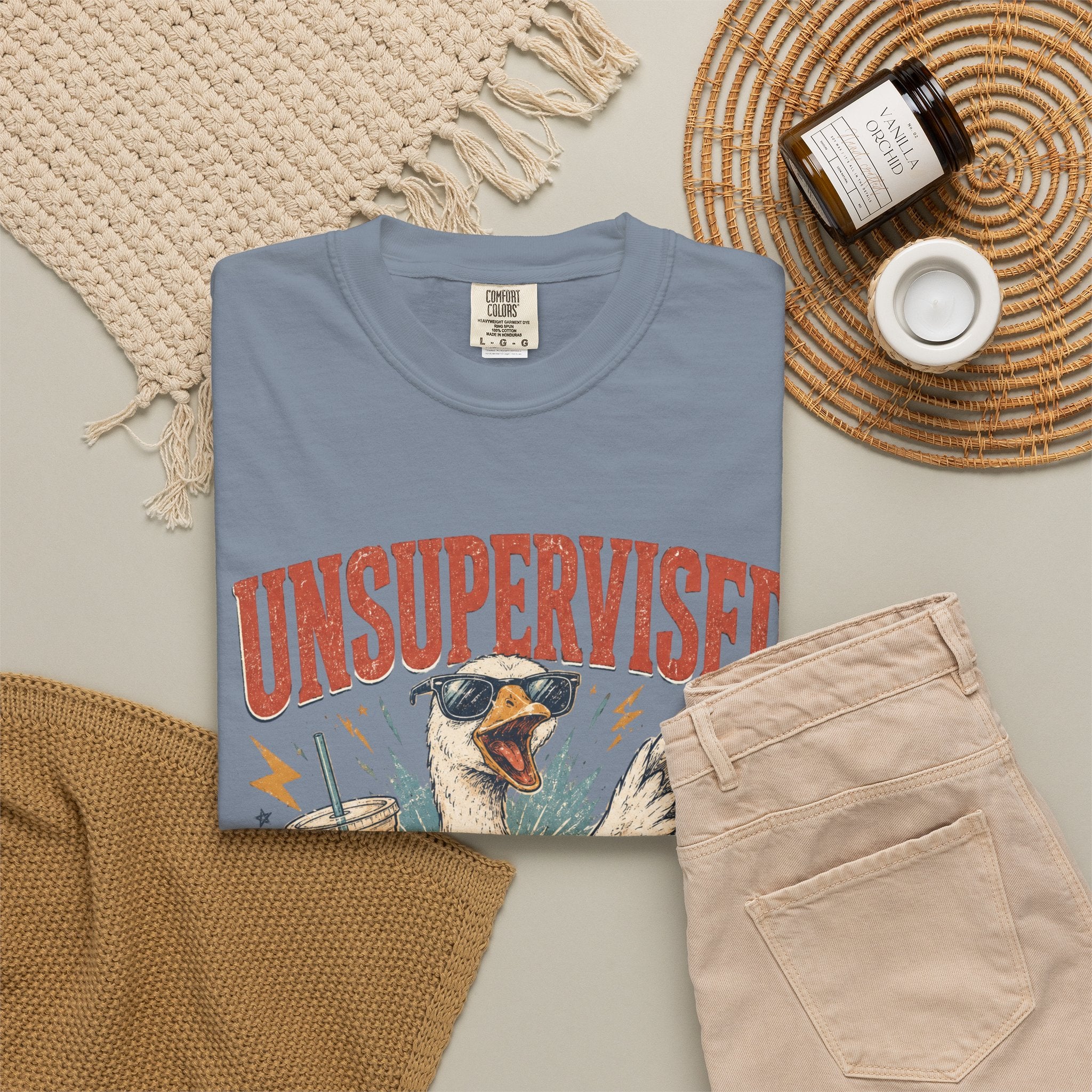 Unsupervised & Full of Ideas Duck Graphic T-Shirt