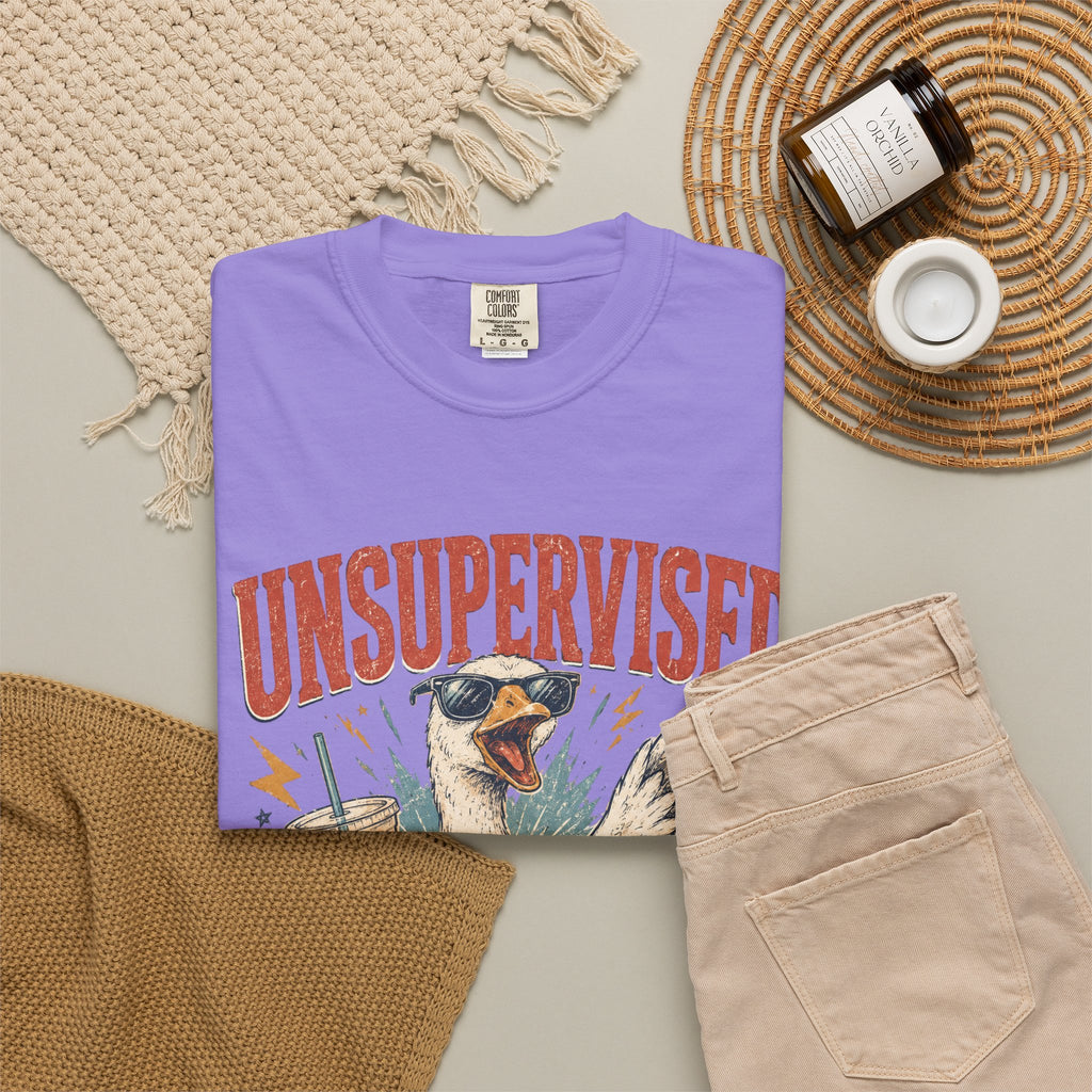 Unsupervised & Full of Ideas Duck Graphic T-Shirt