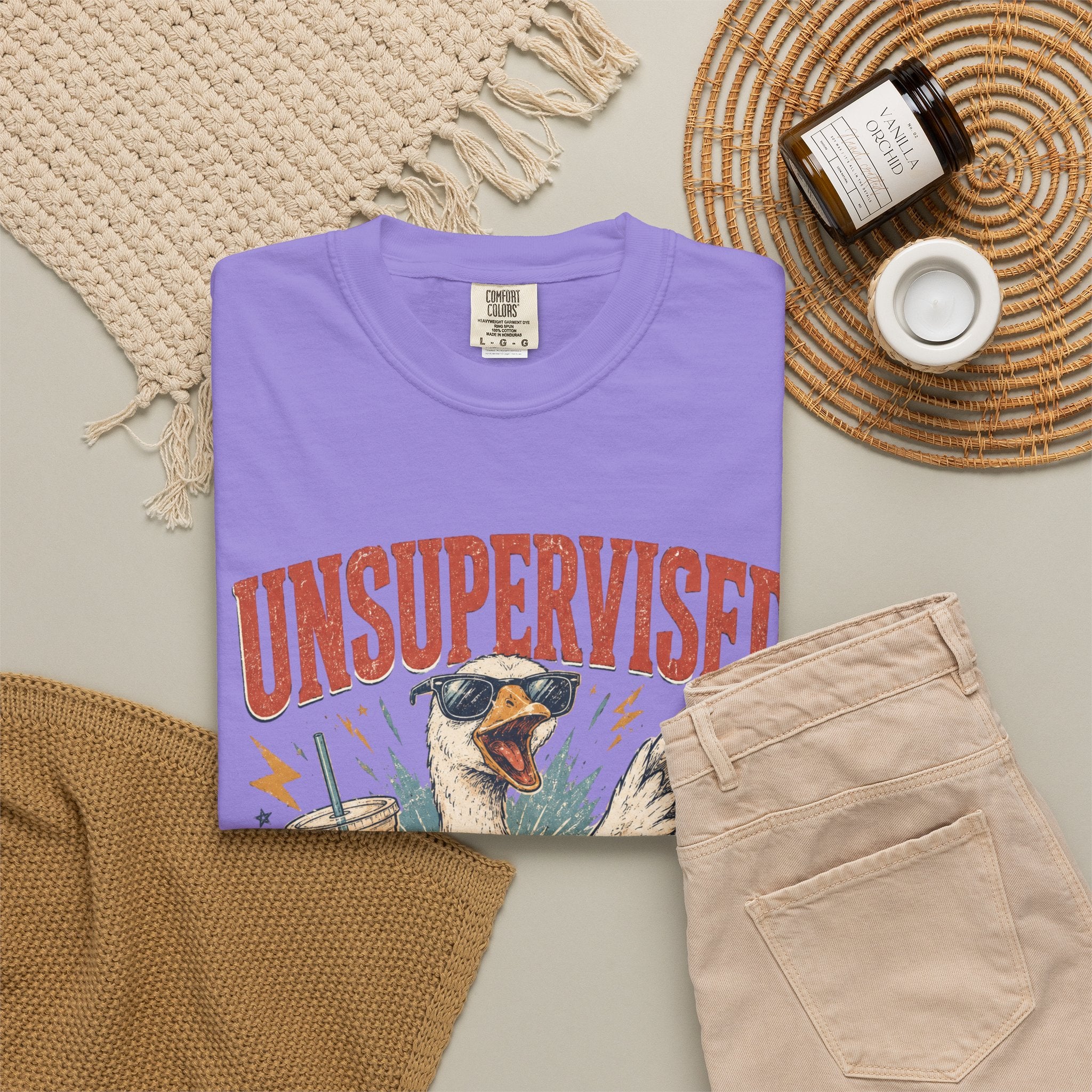 Unsupervised & Full of Ideas Duck Graphic T-Shirt