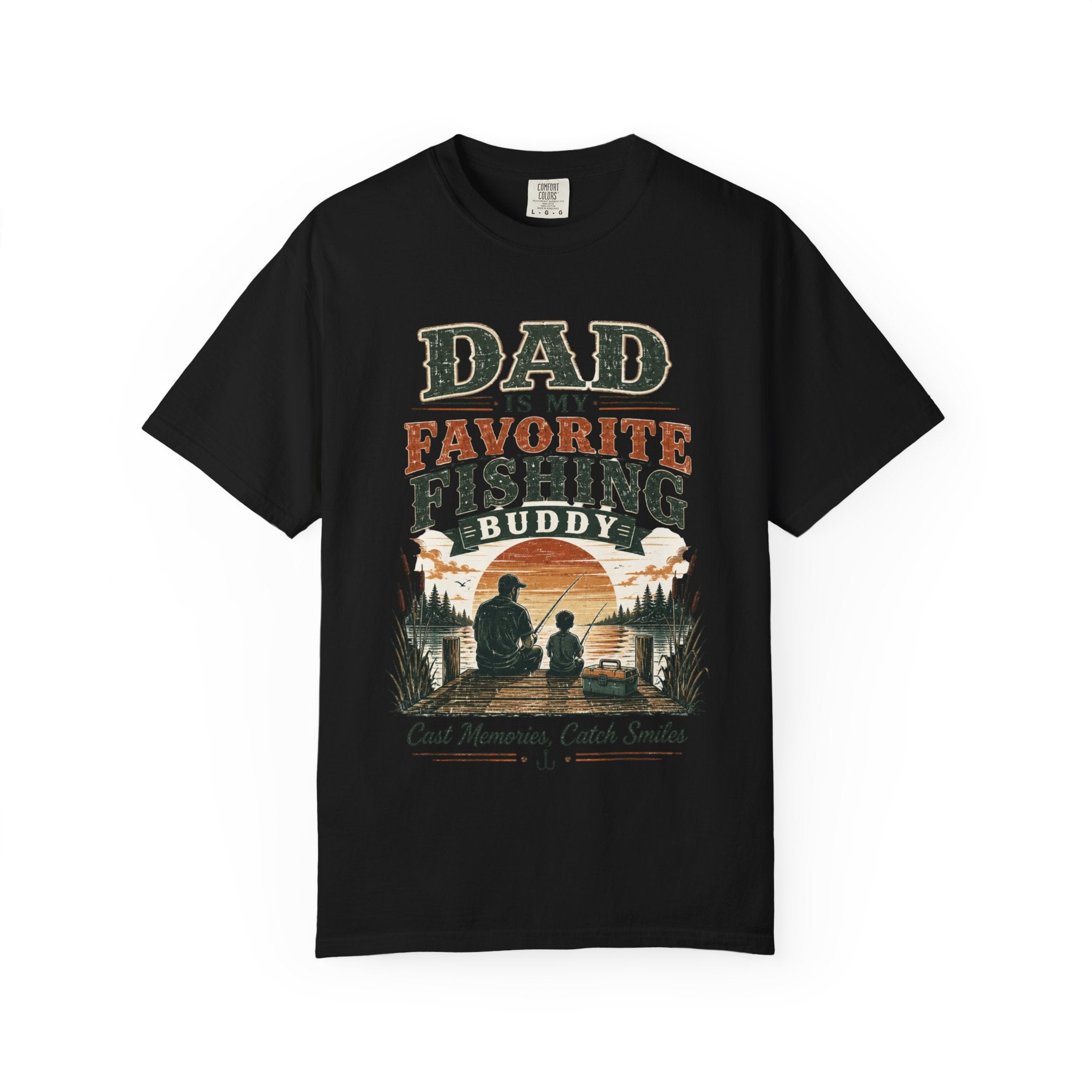 Dad Is My Favorite Fishing Buddy T-Shirt — Father’s Day Fishing Tee