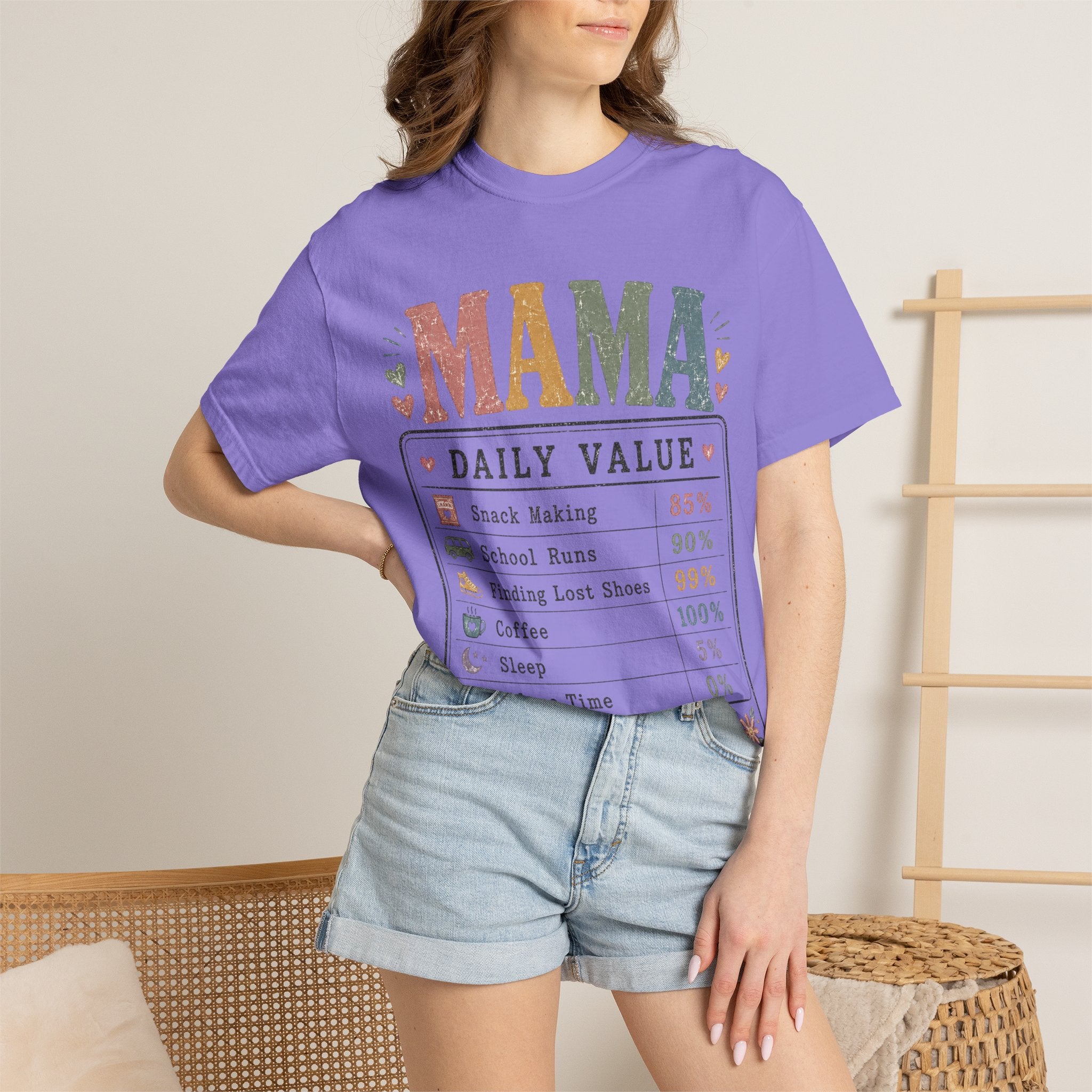 Mama Daily Value T-Shirt — Funny Mom Gift Tee ("Still the best job ever")