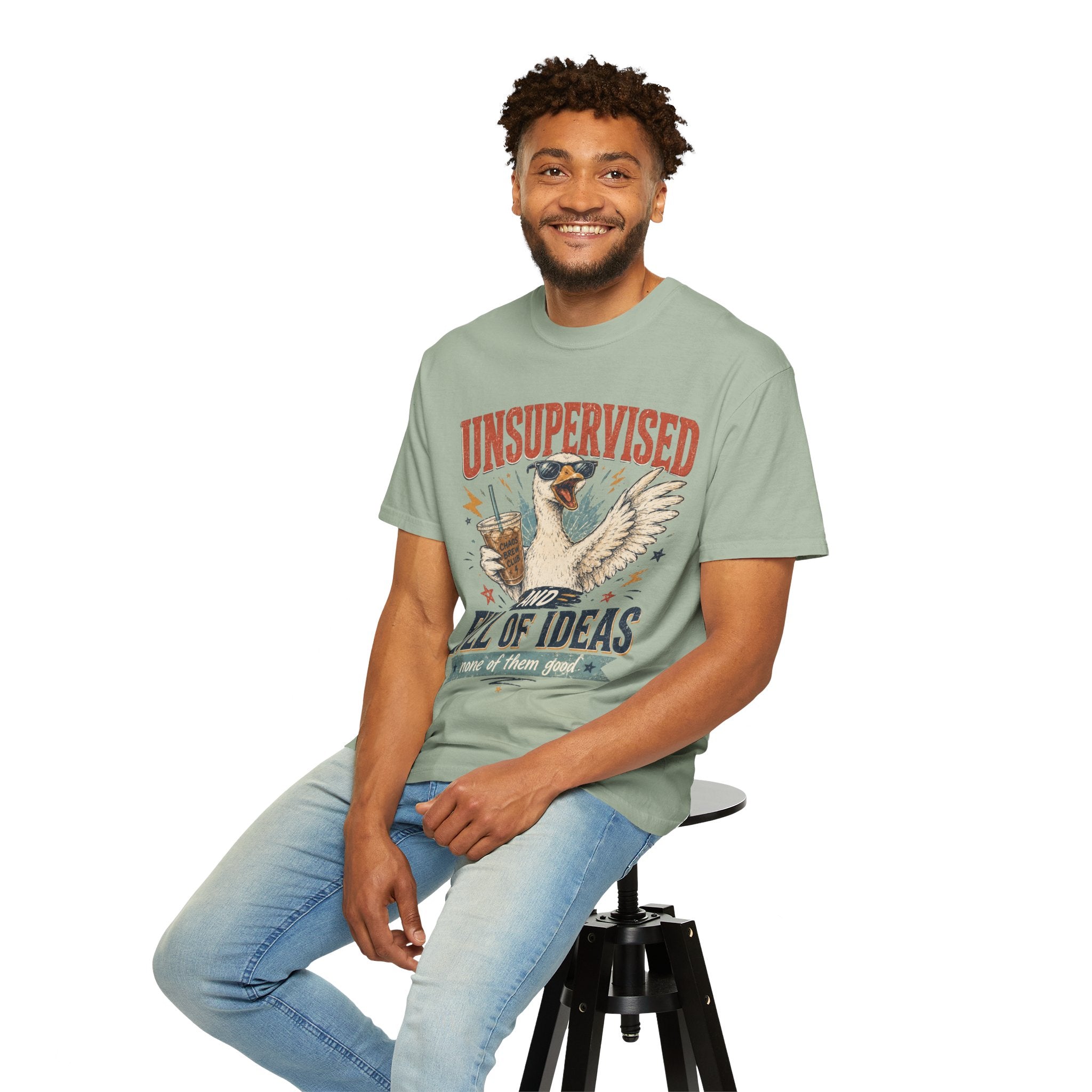 Unsupervised & Full of Ideas Duck Graphic T-Shirt