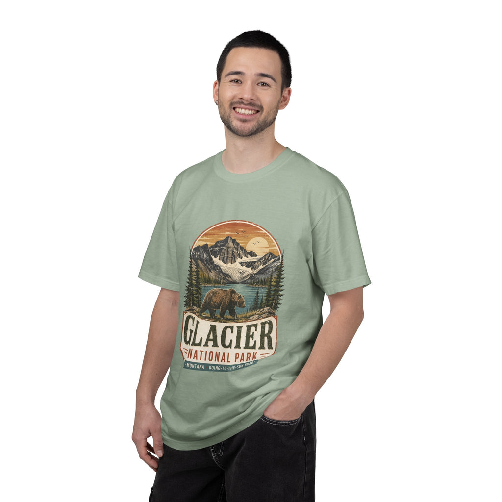 Glacier National Park Vintage Bear T-Shirt