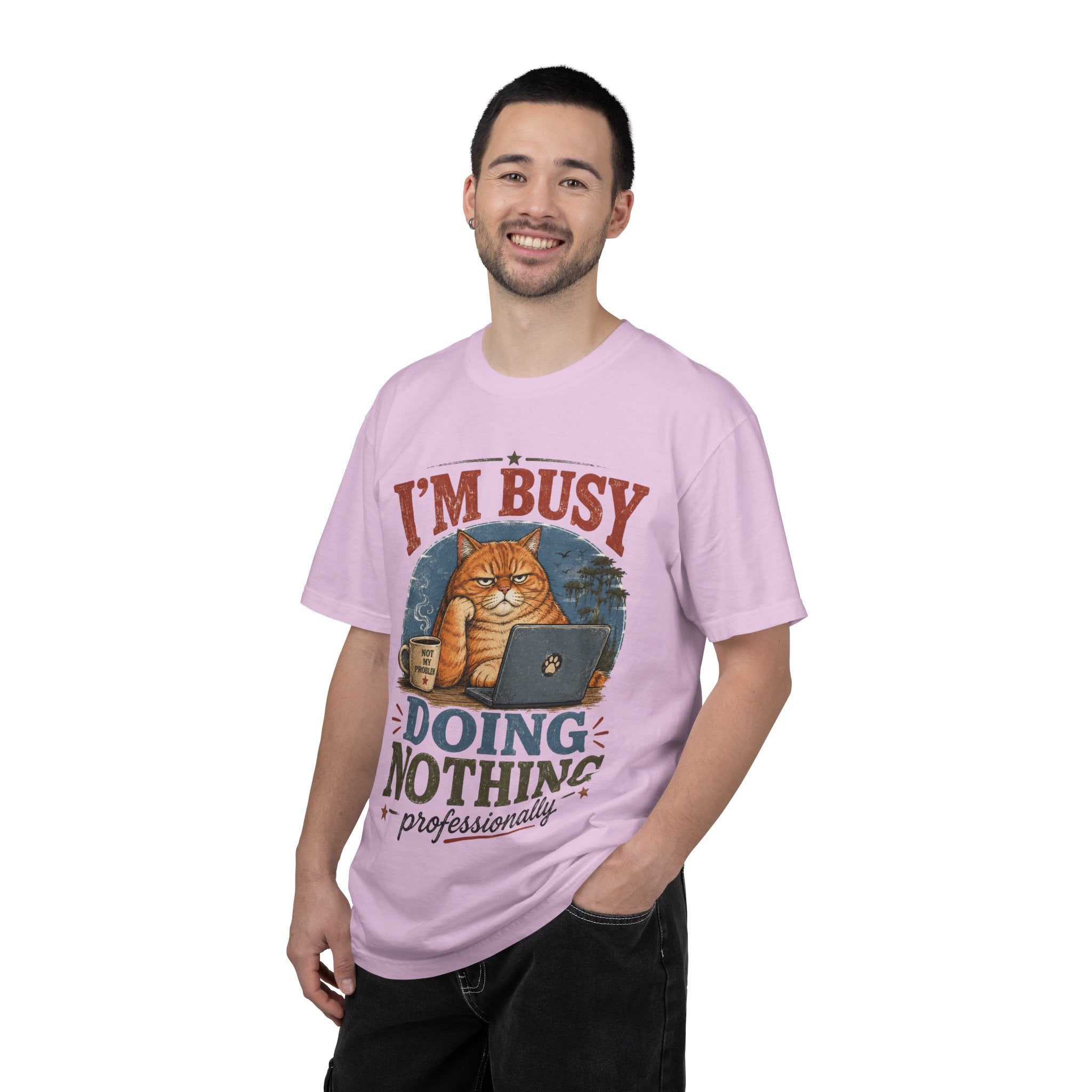 I'm Busy Doing Nothing Professionally Cat T-Shirt