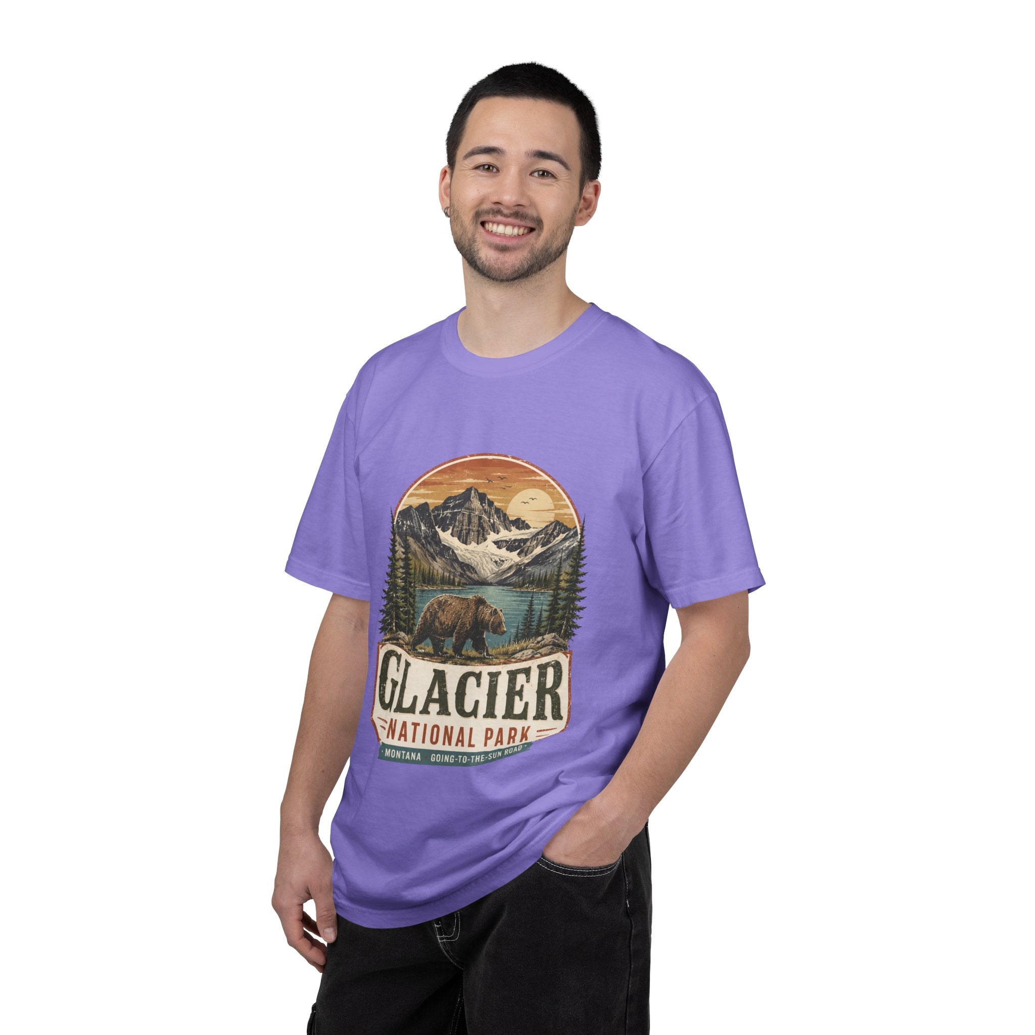 Glacier National Park Vintage Bear T-Shirt