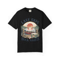 Lake Days Dock Nights T-Shirt — Retro Fishing & Sunset Dock Graphic