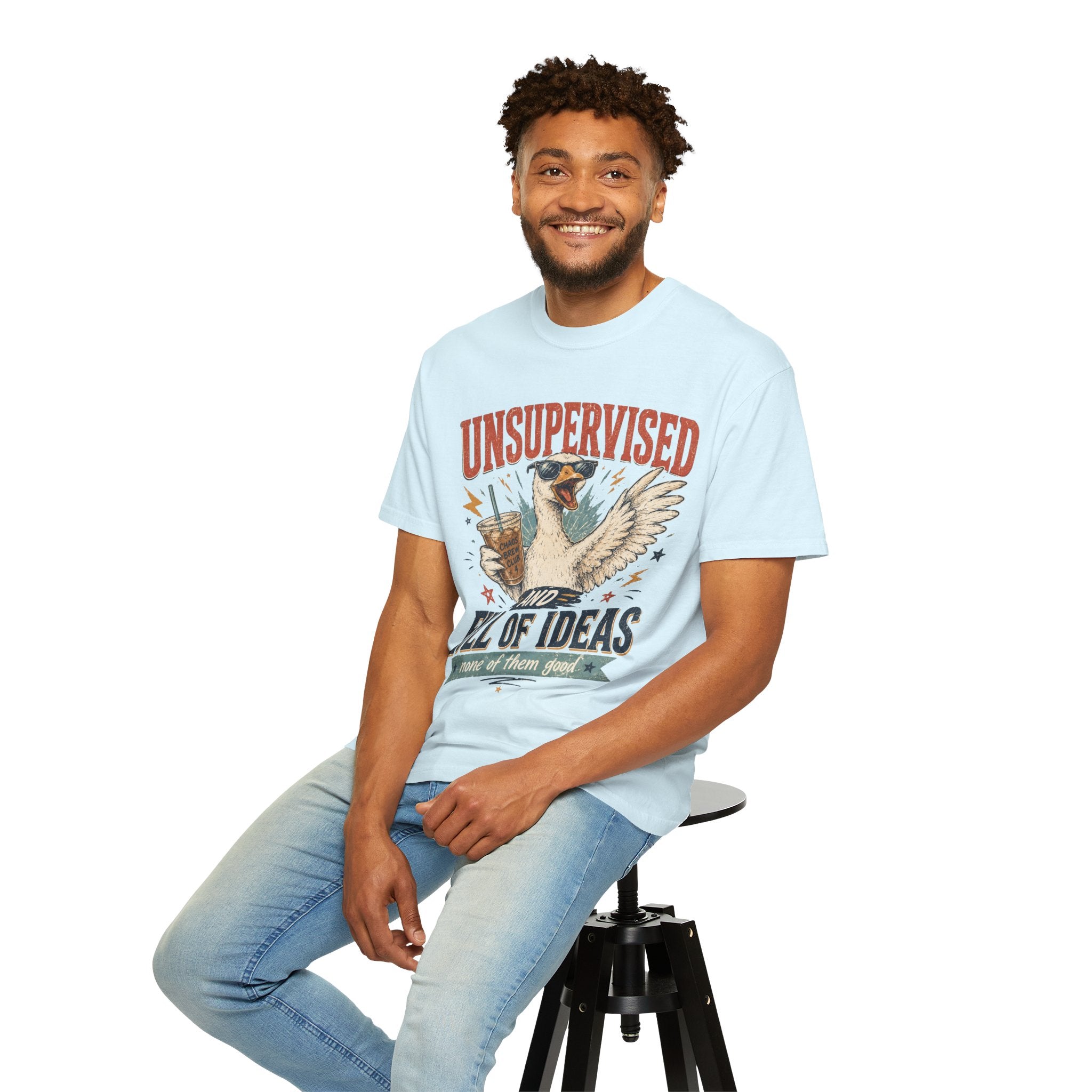 Unsupervised & Full of Ideas Duck Graphic T-Shirt