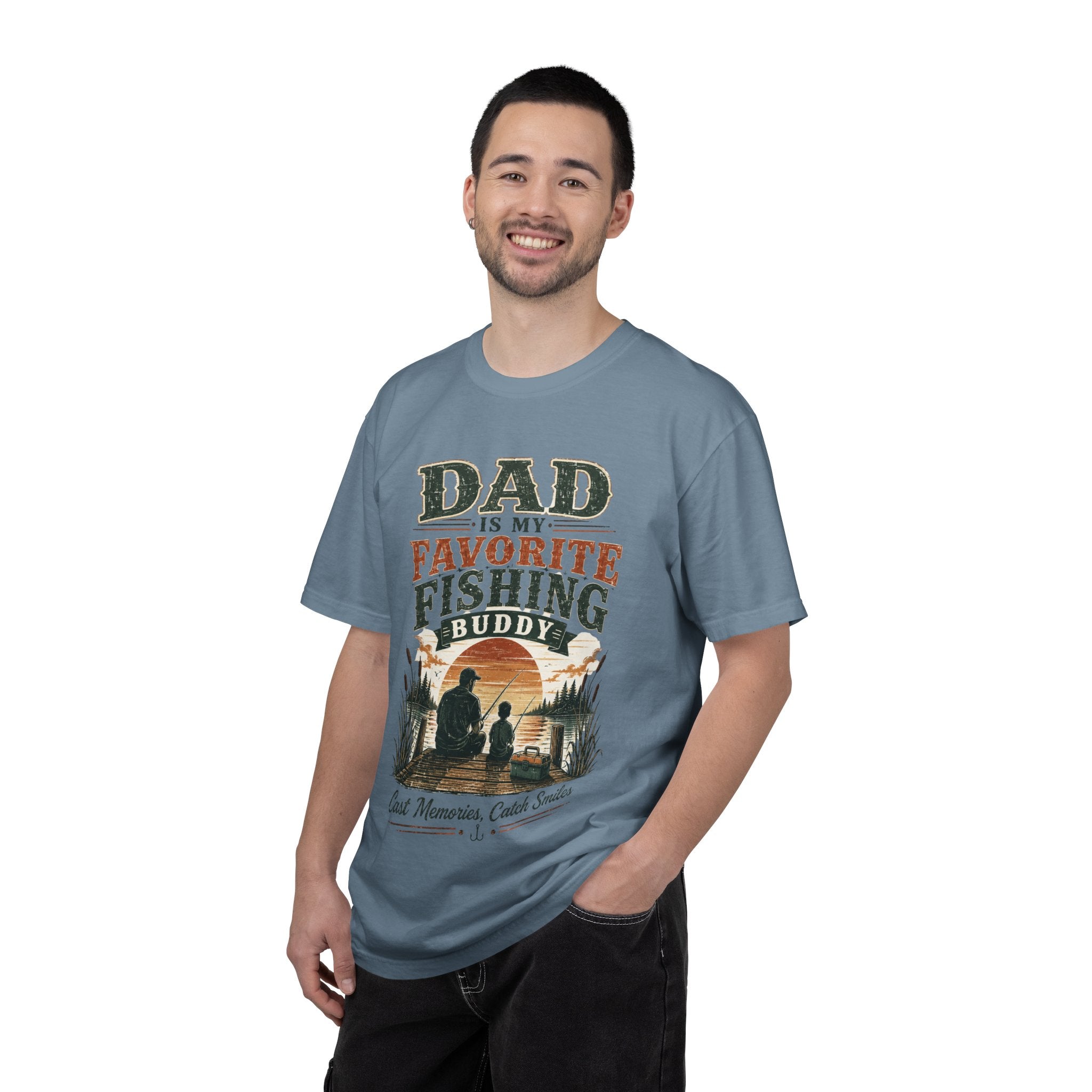 Dad Is My Favorite Fishing Buddy T-Shirt — Father’s Day Fishing Tee