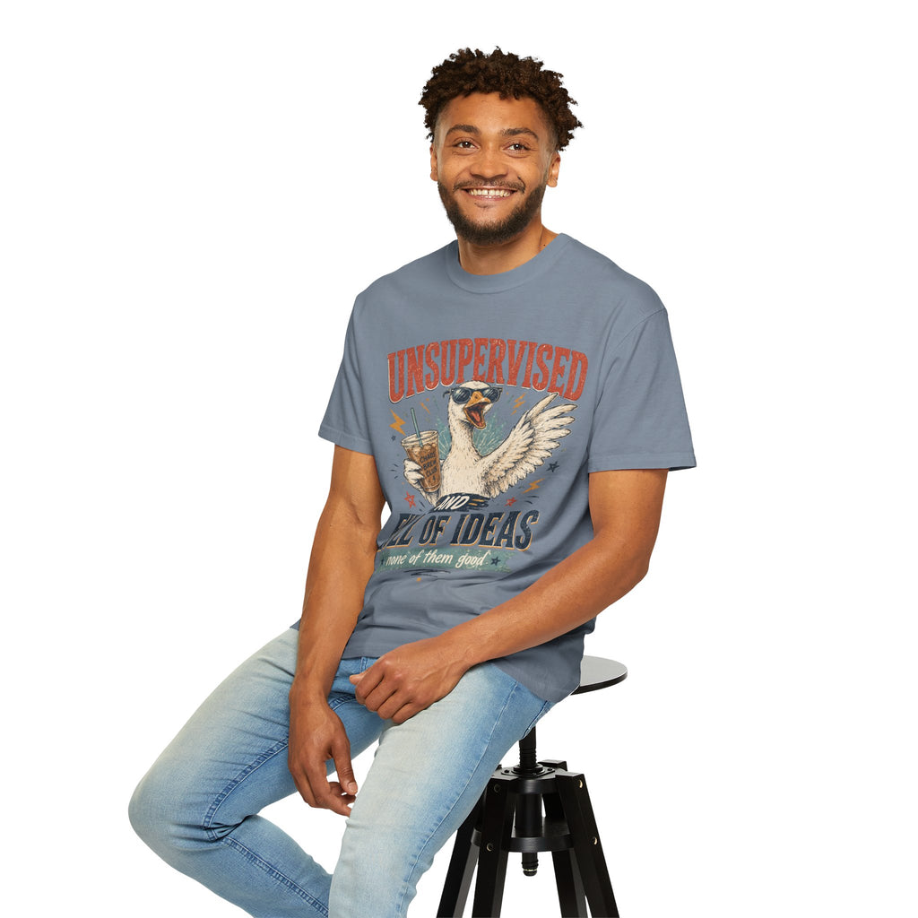 Unsupervised & Full of Ideas Duck Graphic T-Shirt