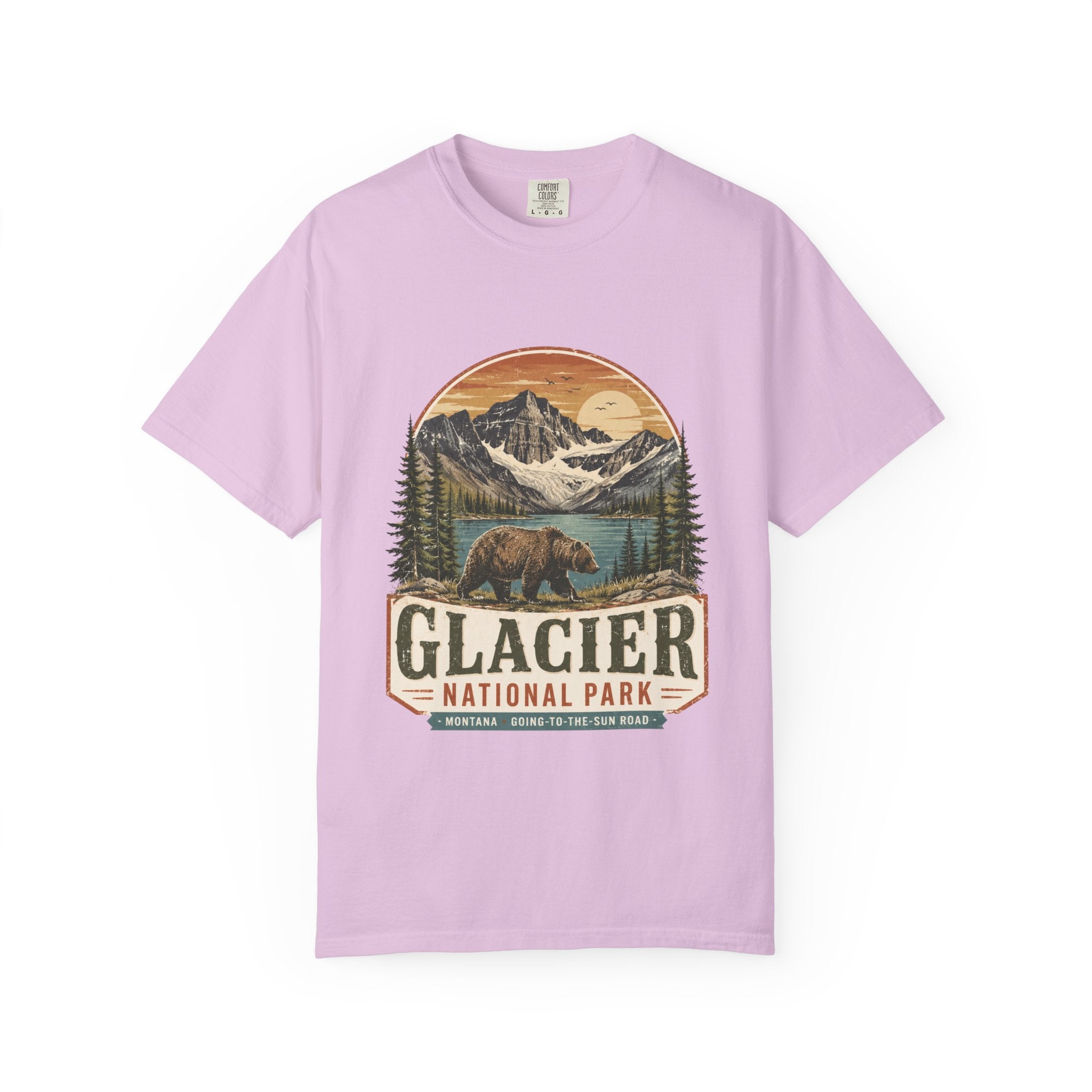 Glacier National Park Vintage Bear T-Shirt