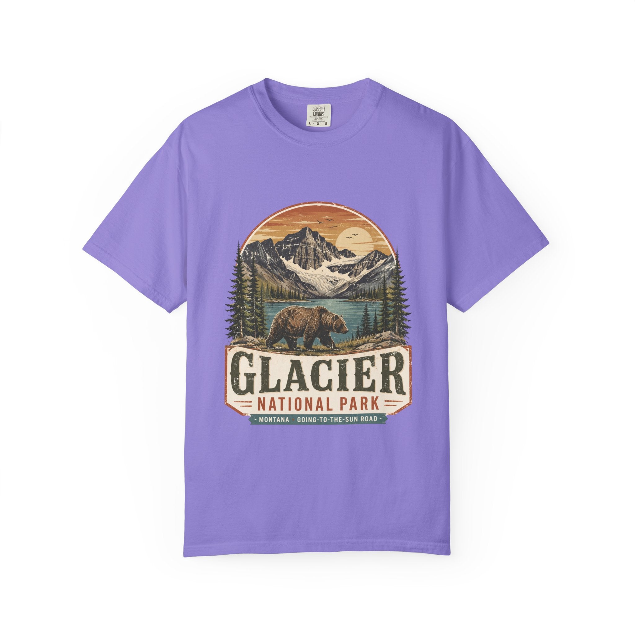 Glacier National Park Vintage Bear T-Shirt