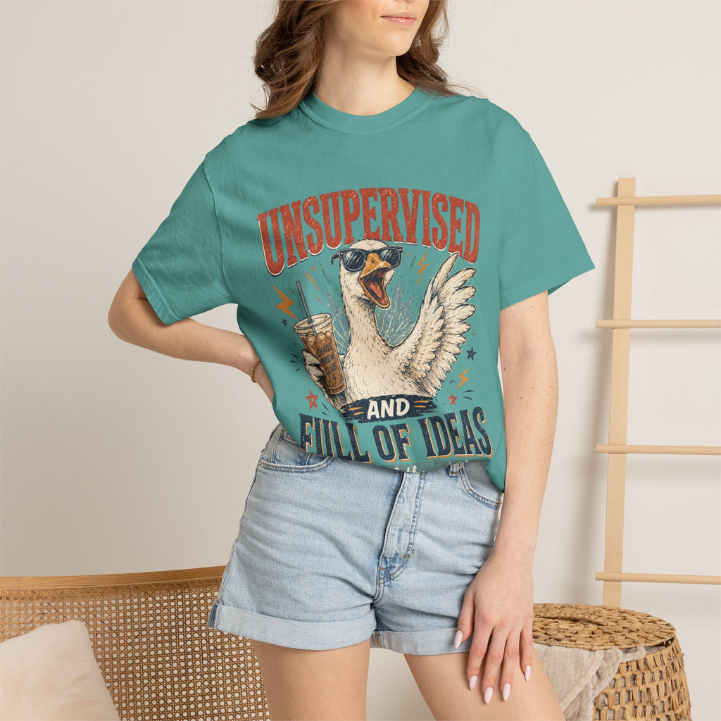 Unsupervised & Full of Ideas Duck Graphic T-Shirt