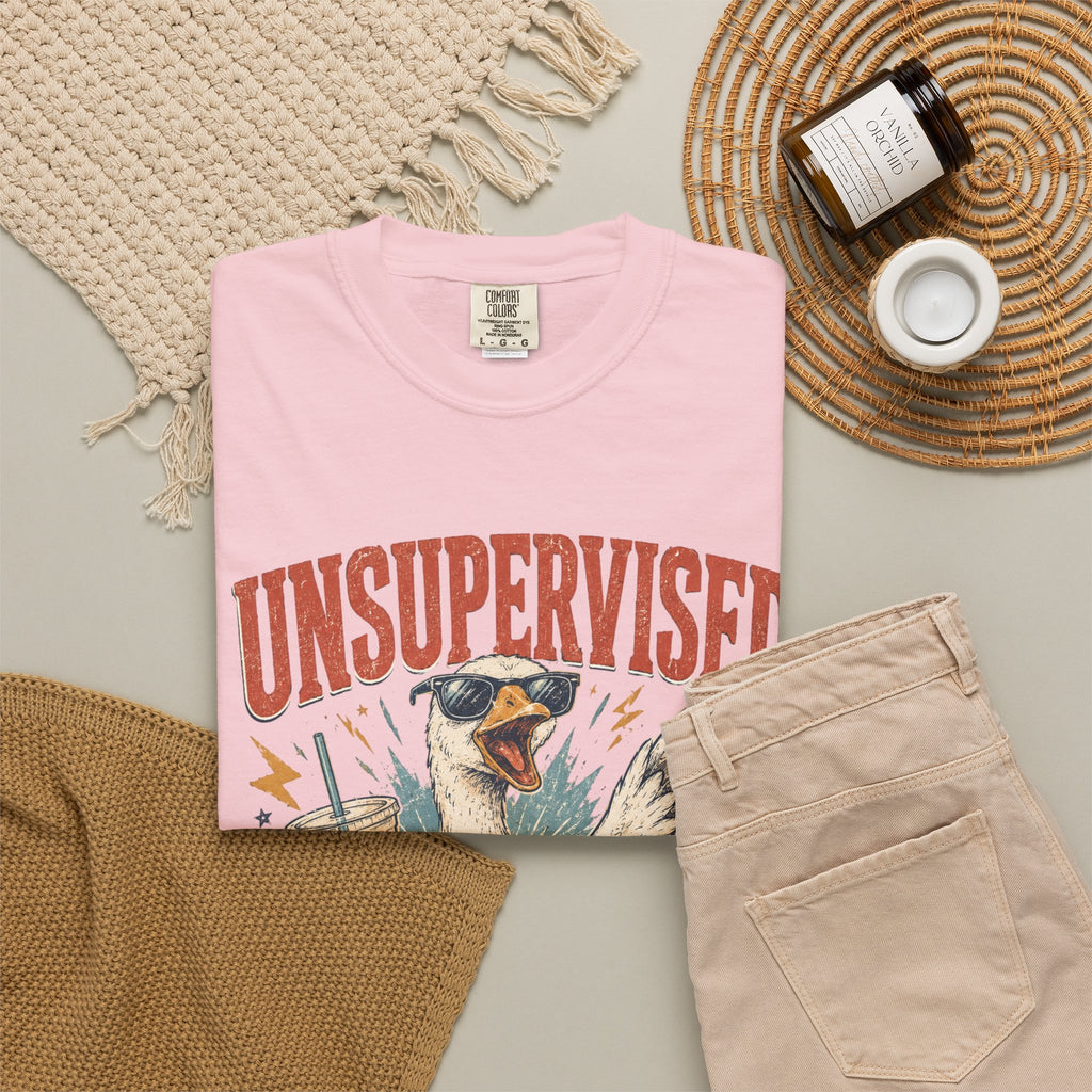 Unsupervised & Full of Ideas Duck Graphic T-Shirt