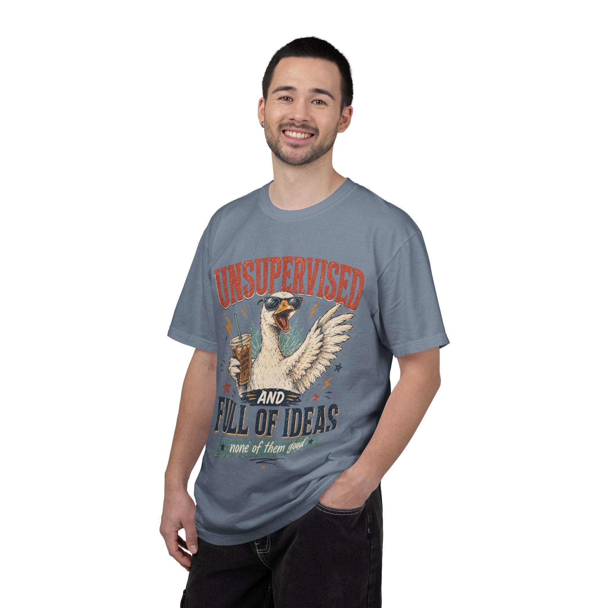 Unsupervised & Full of Ideas Duck Graphic T-Shirt