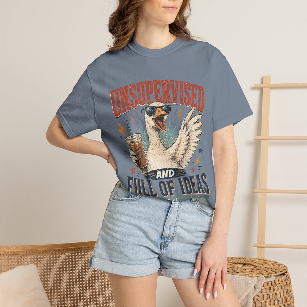 Unsupervised & Full of Ideas Duck Graphic T-Shirt
