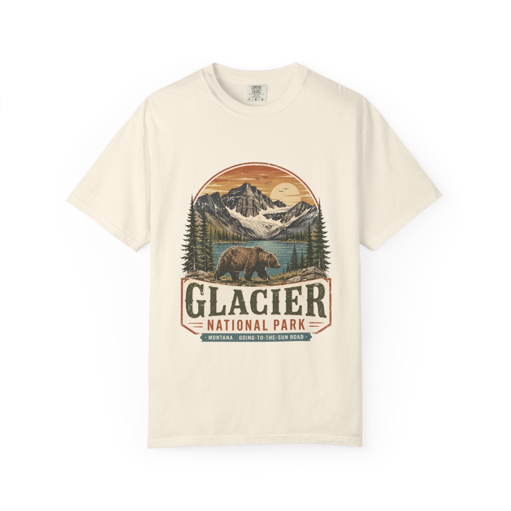 Glacier National Park Vintage Bear T-Shirt