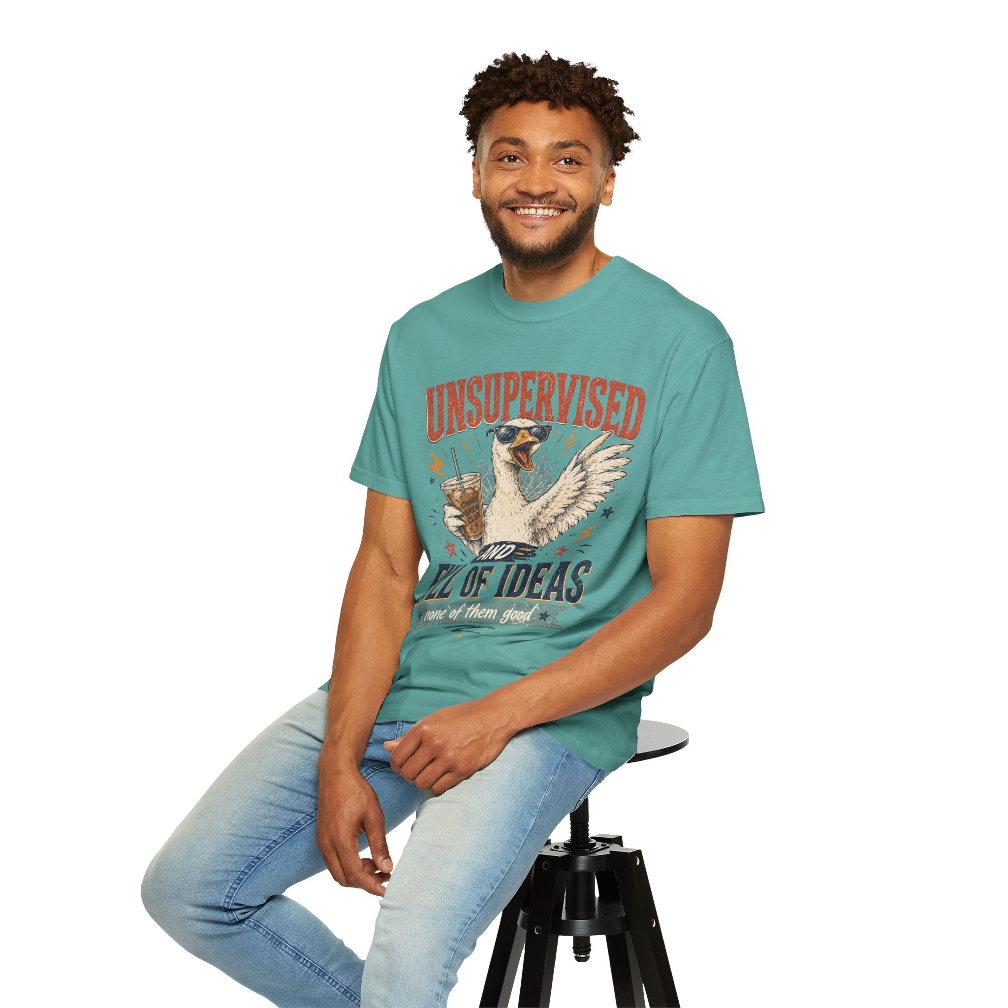 Unsupervised & Full of Ideas Duck Graphic T-Shirt
