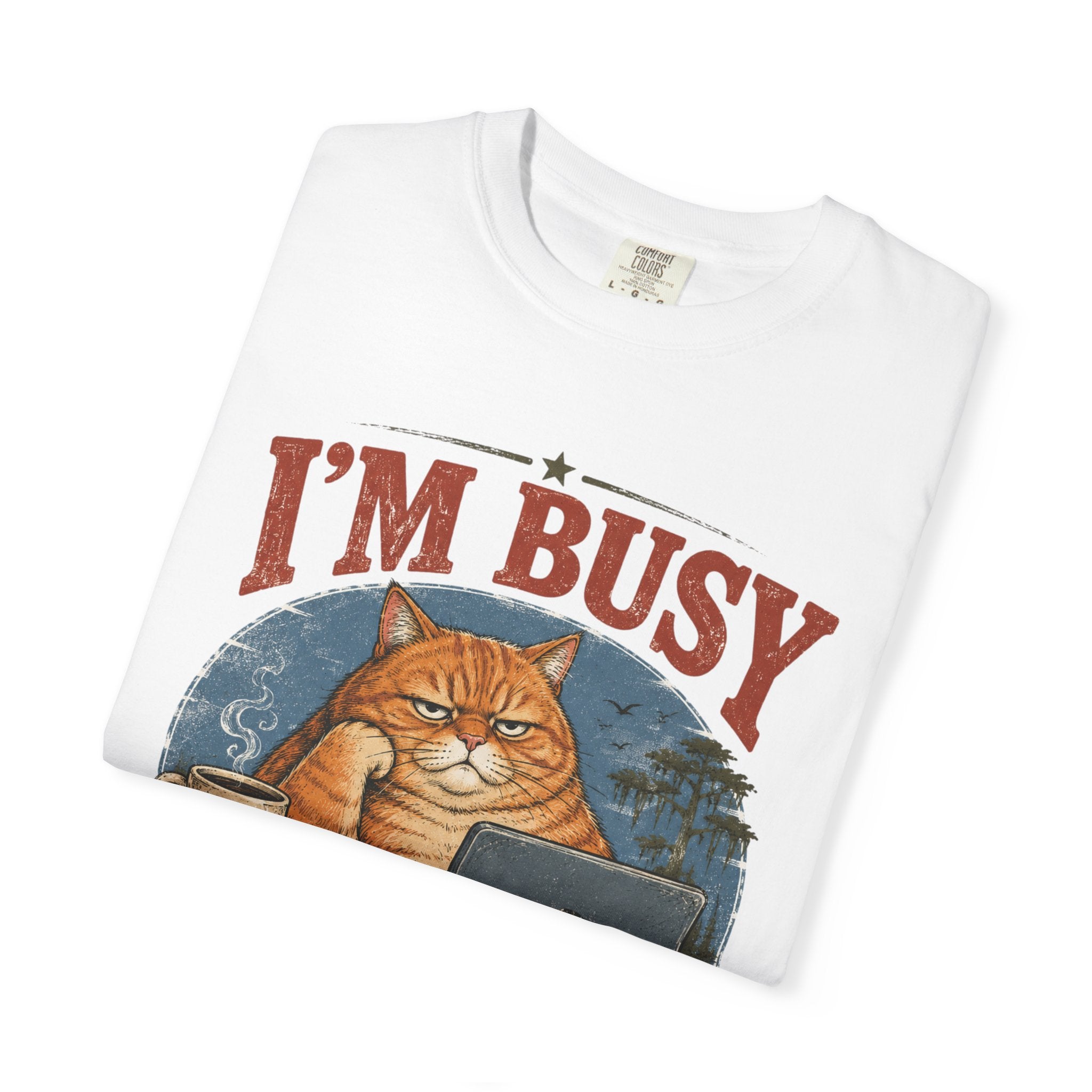 I'm Busy Doing Nothing Professionally Cat T-Shirt