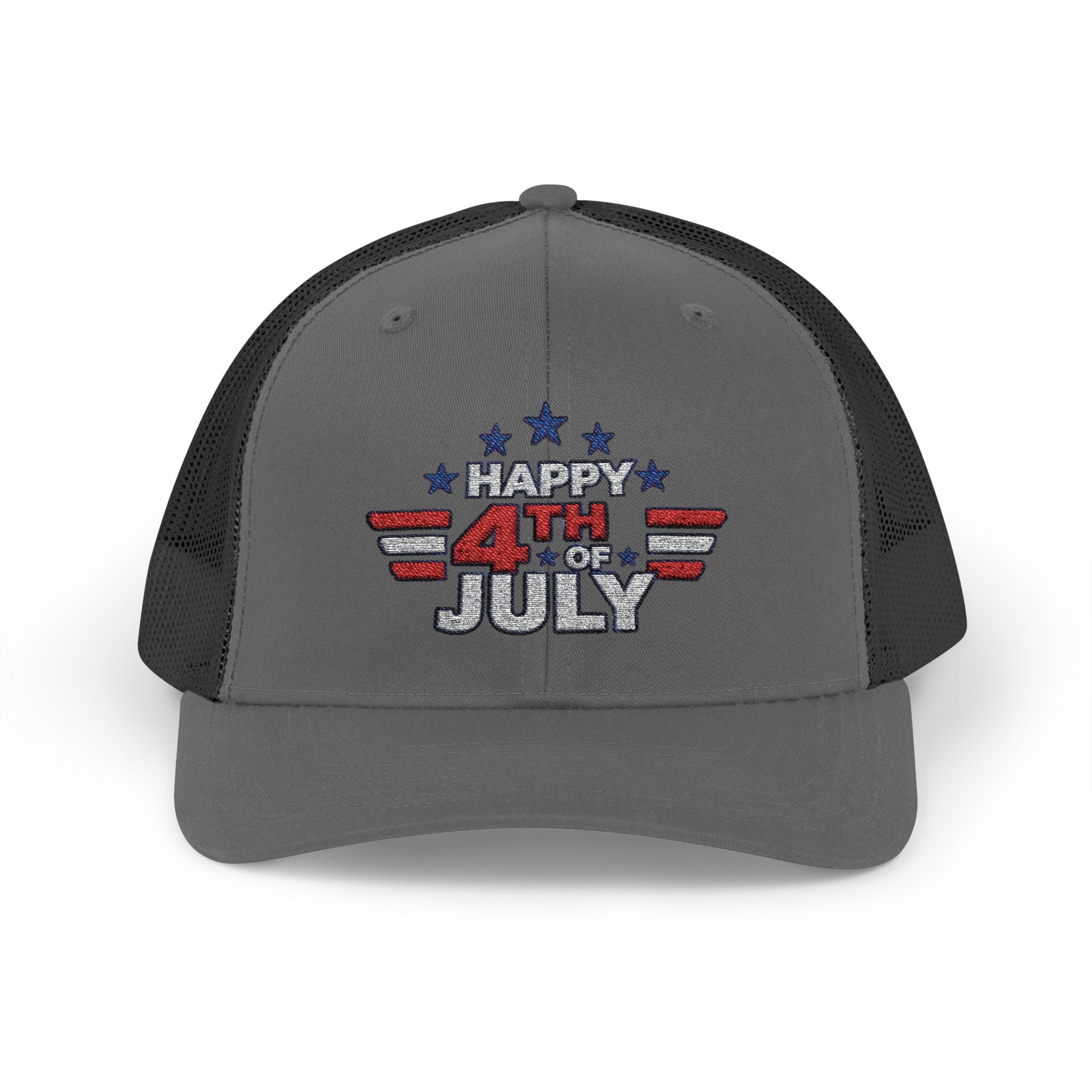 4th of July Trucker Hat – Patriotic Snapback Cap with Stars & Stripes Design
