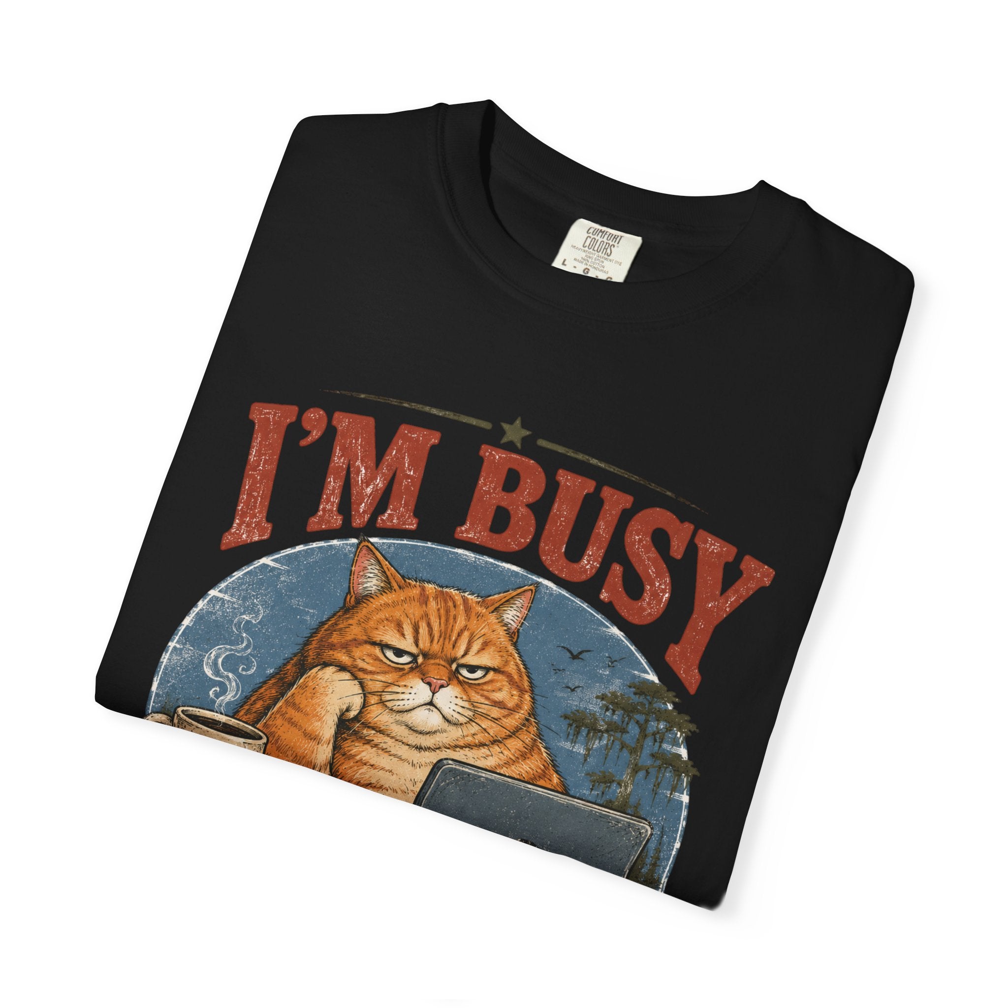 I'm Busy Doing Nothing Professionally Cat T-Shirt