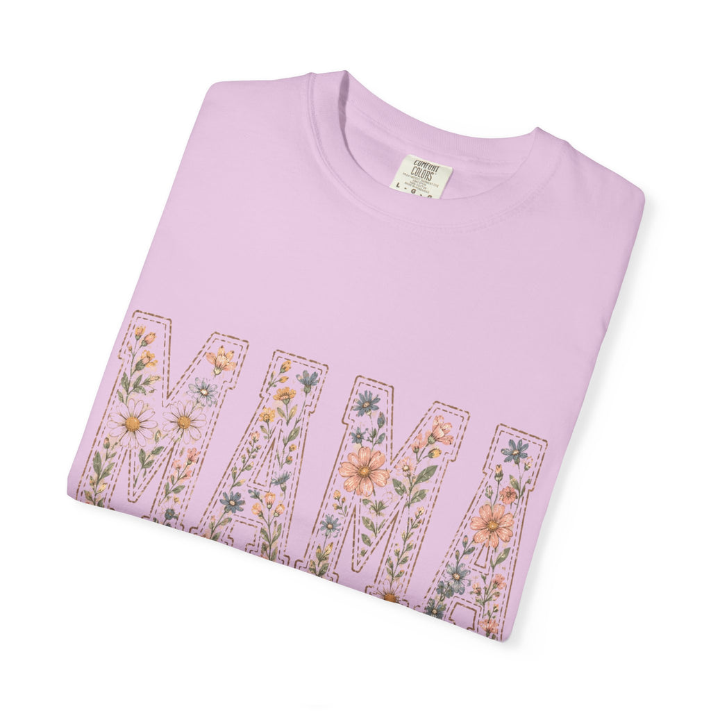Mama Floral T‑Shirt – 'Wildly Loved' Bow Design, Mother's Day Gift