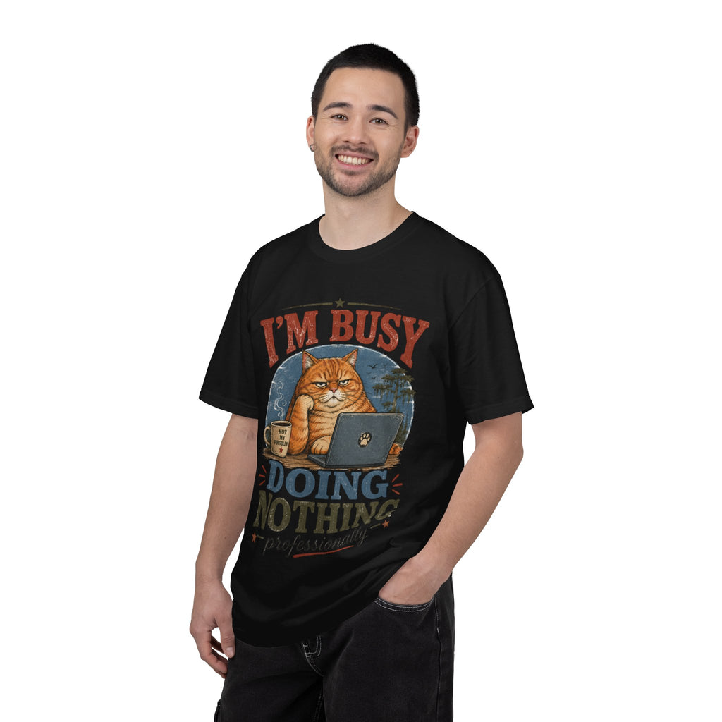 I'm Busy Doing Nothing Professionally Cat T-Shirt