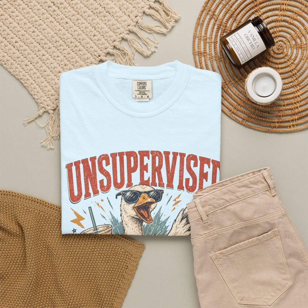 Unsupervised & Full of Ideas Duck Graphic T-Shirt