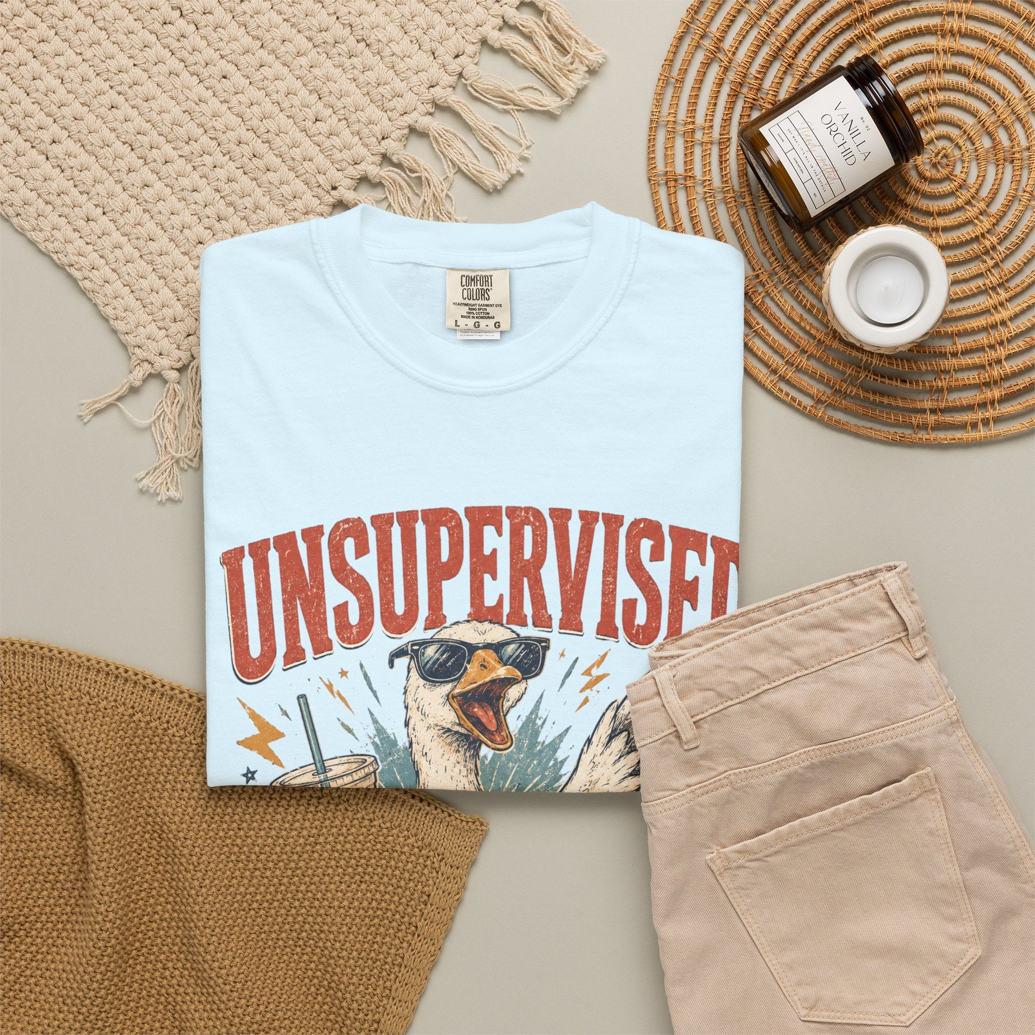Unsupervised & Full of Ideas Duck Graphic T-Shirt