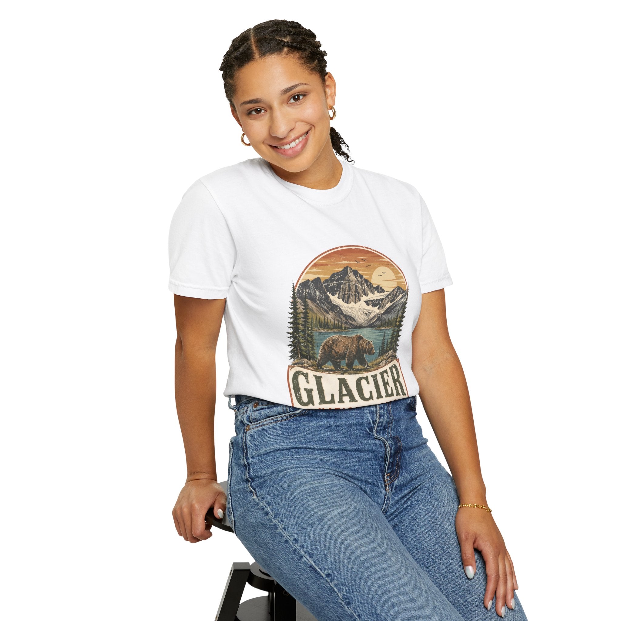 Glacier National Park Vintage Bear T-Shirt