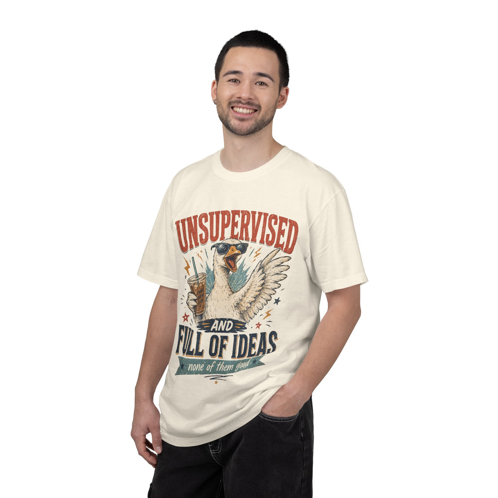 Unsupervised & Full of Ideas Duck Graphic T-Shirt