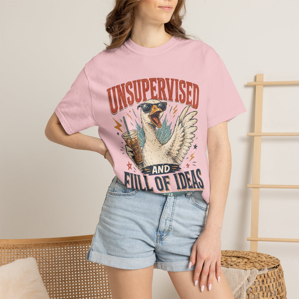 Unsupervised & Full of Ideas Duck Graphic T-Shirt