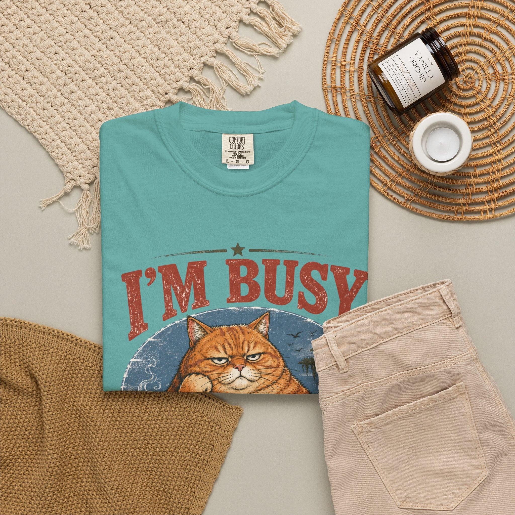 I'm Busy Doing Nothing Professionally Cat T-Shirt