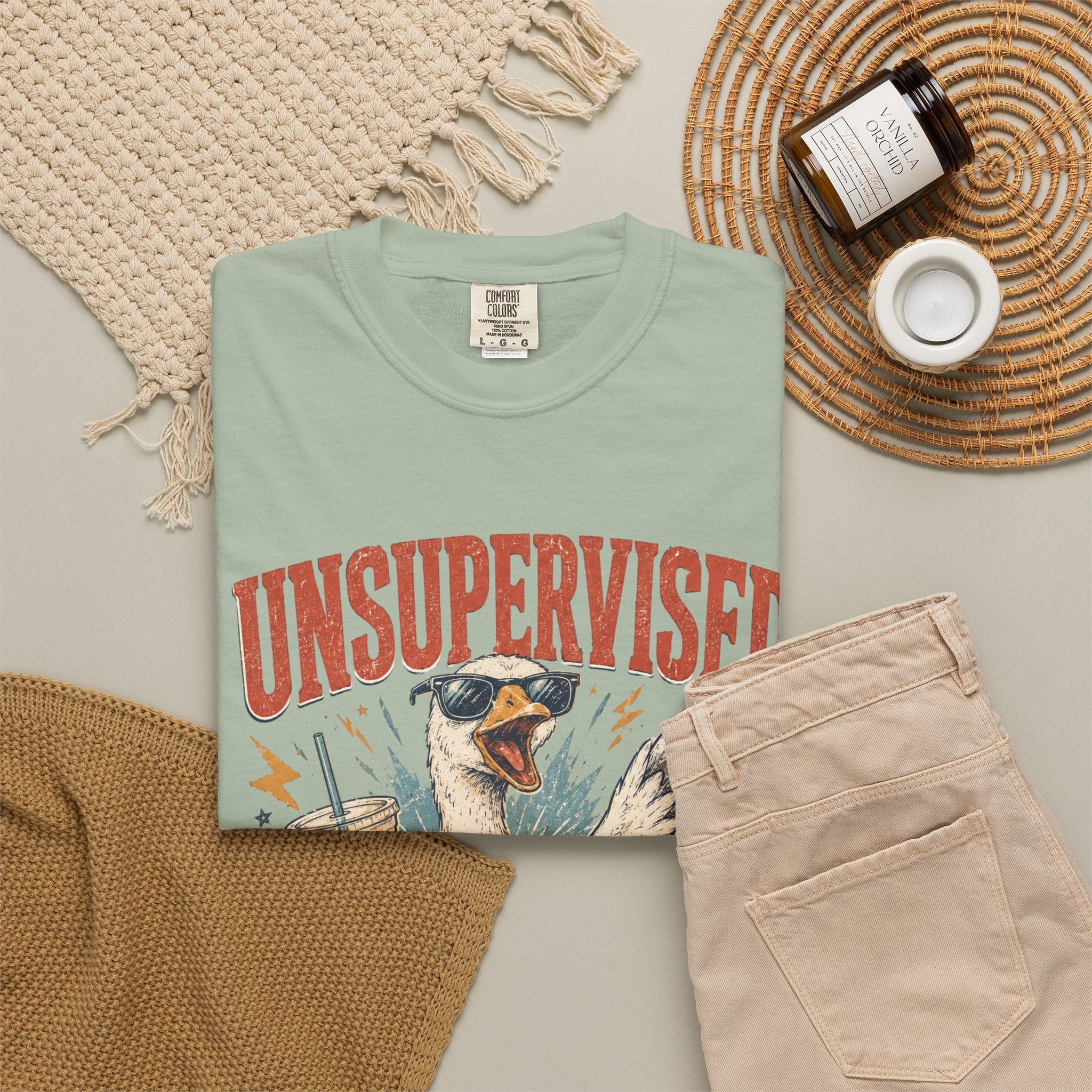 Unsupervised & Full of Ideas Duck Graphic T-Shirt
