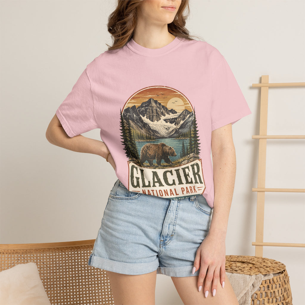 Glacier National Park Vintage Bear T-Shirt