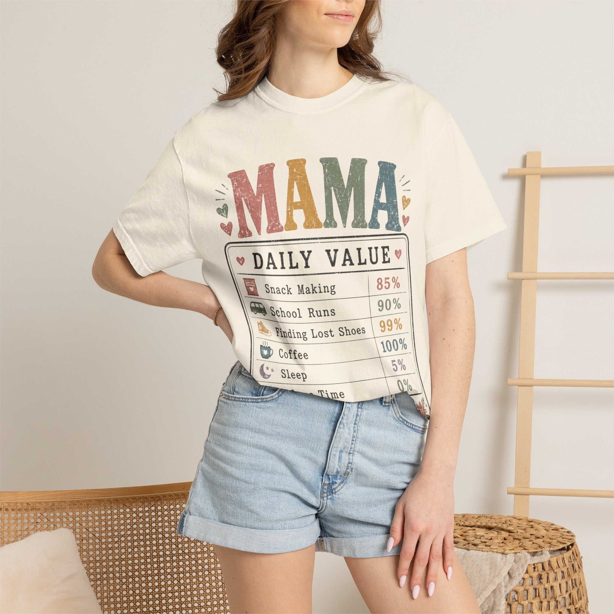 Mama Daily Value T-Shirt — Funny Mom Gift Tee ("Still the best job ever")