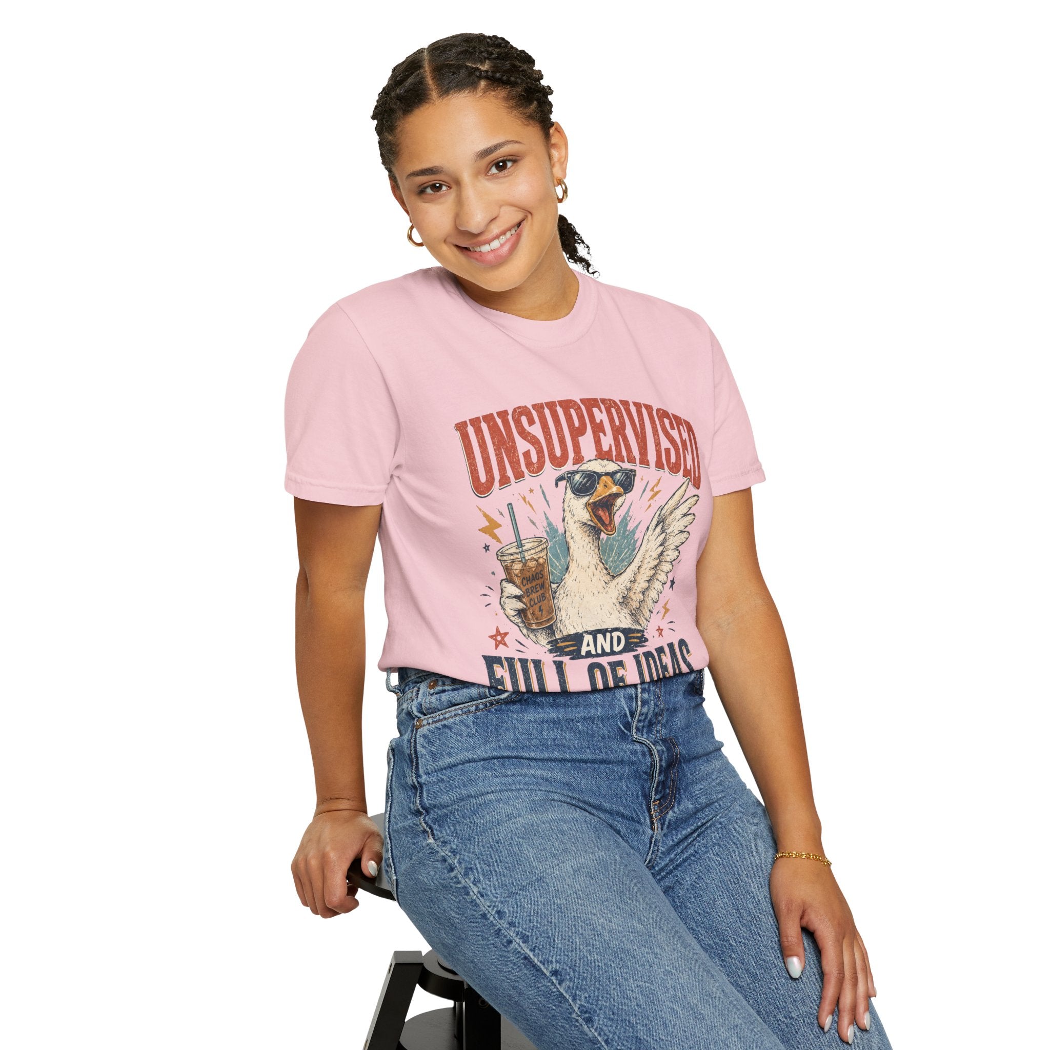 Unsupervised & Full of Ideas Duck Graphic T-Shirt