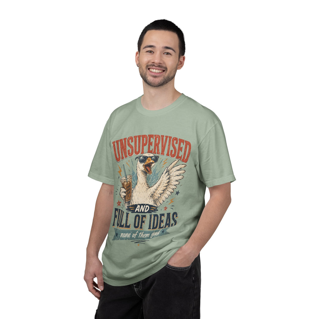 Unsupervised & Full of Ideas Duck Graphic T-Shirt
