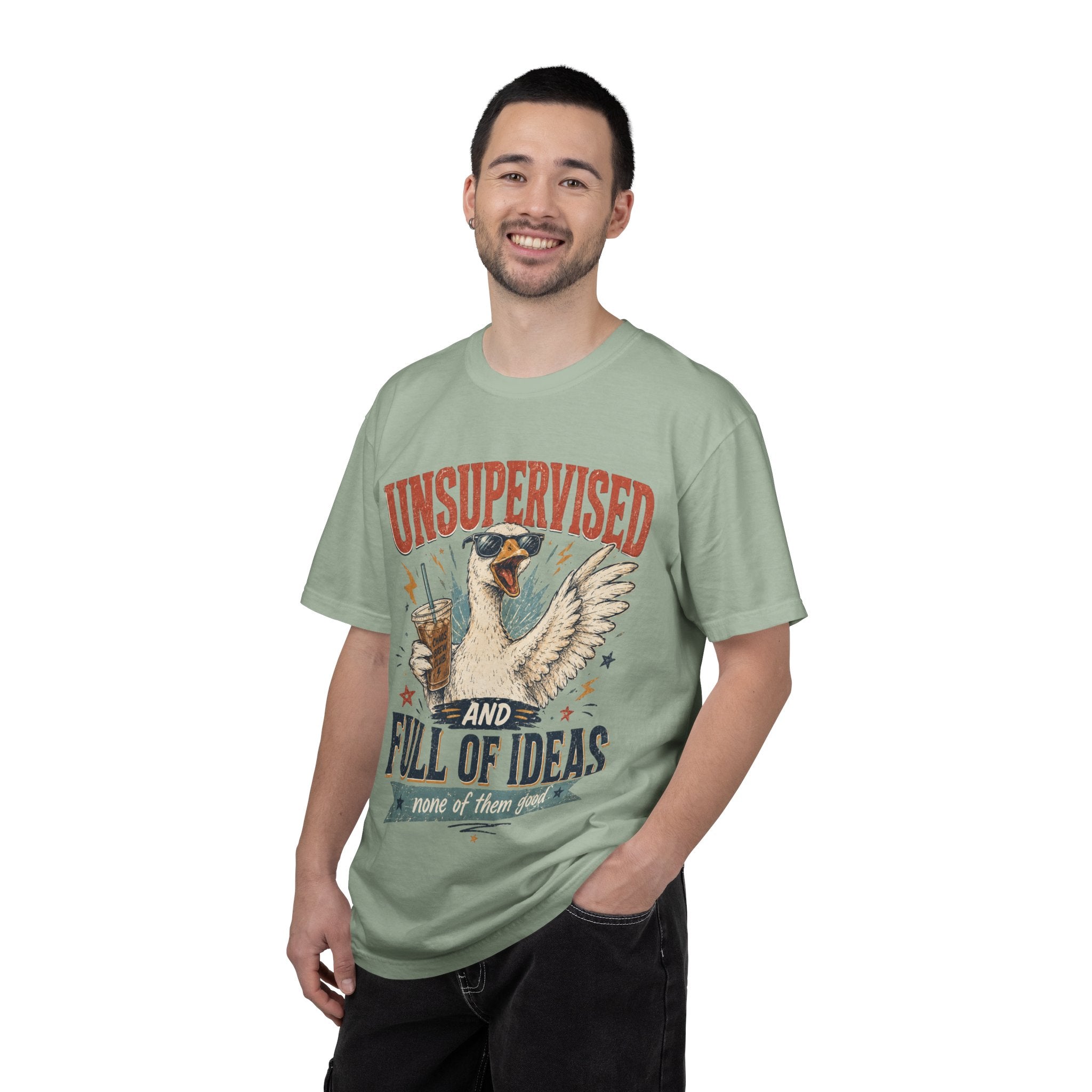 Unsupervised & Full of Ideas Duck Graphic T-Shirt