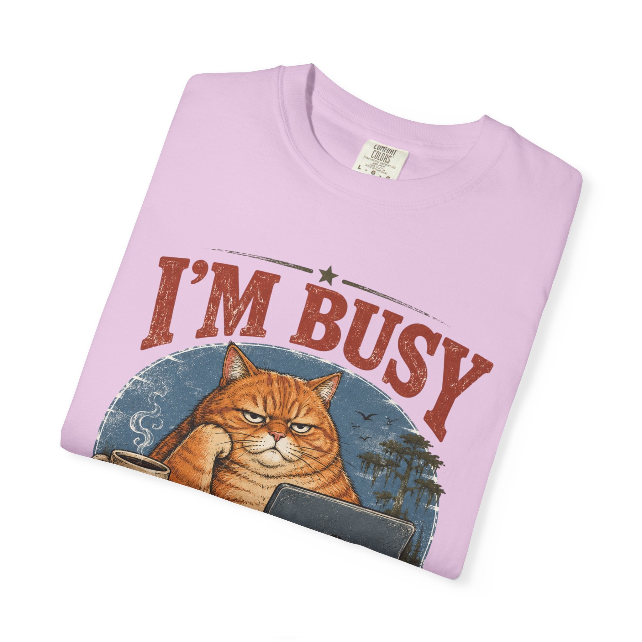 I'm Busy Doing Nothing Professionally Cat T-Shirt