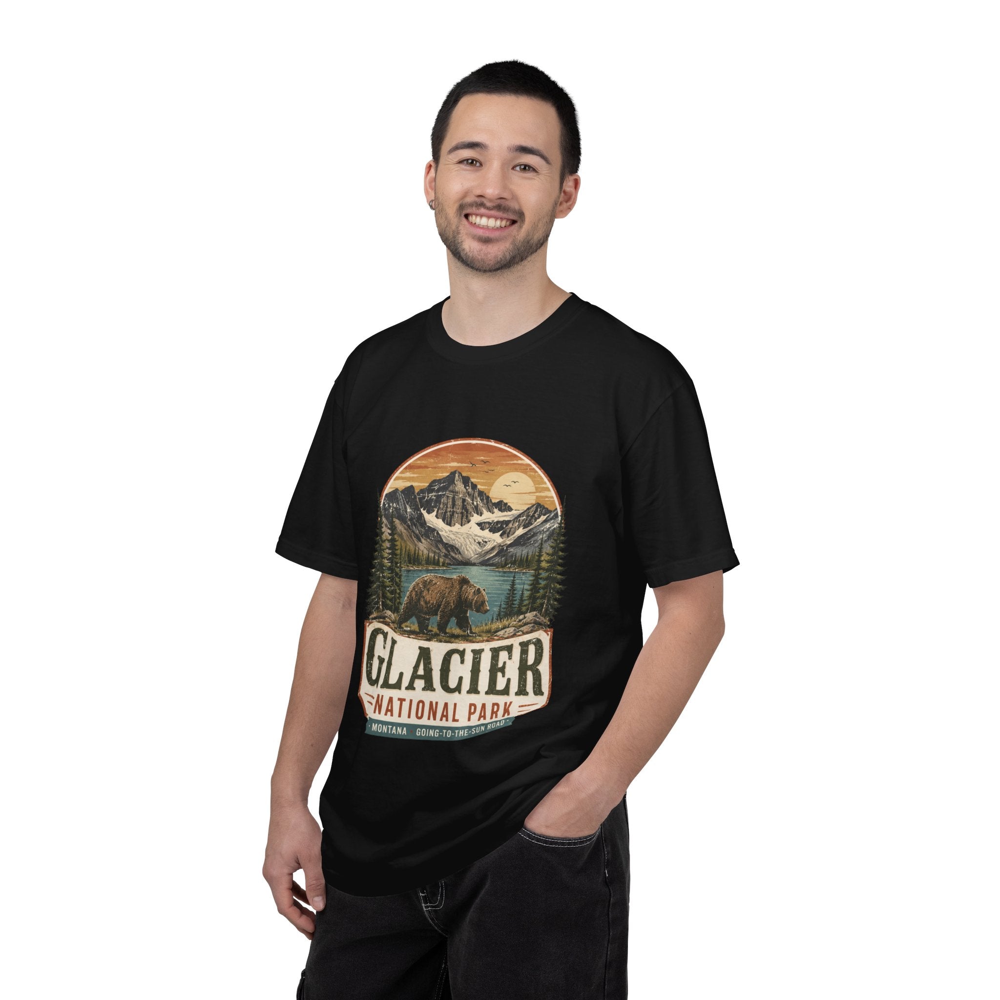 Glacier National Park Vintage Bear T-Shirt